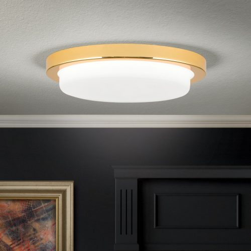 LEROX mennyezeti lámpa, Modern, ORION-Molecz-DL 7-668/20 gold/opal-matt (LED21W/1300l