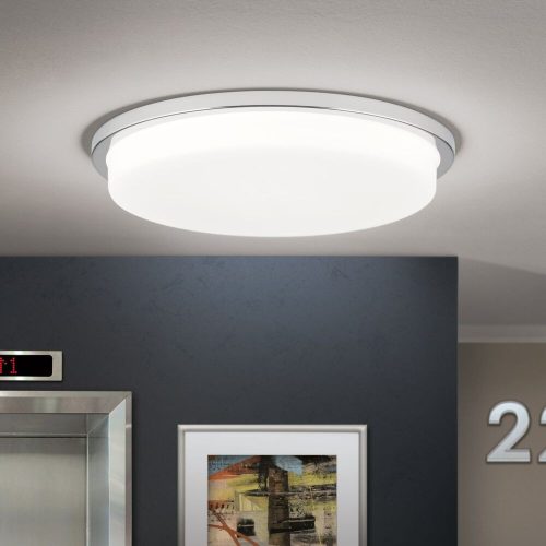 LEROX LED mennyezeti lámpa modern, ORION-Molecz, DL7-670/40chrom/opal-matt